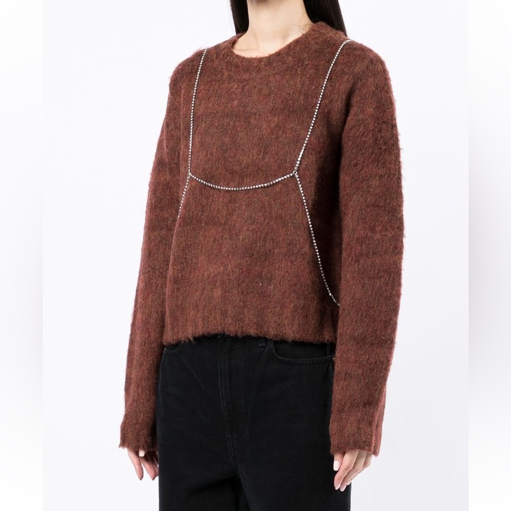 Studded Wool Blend Sweater